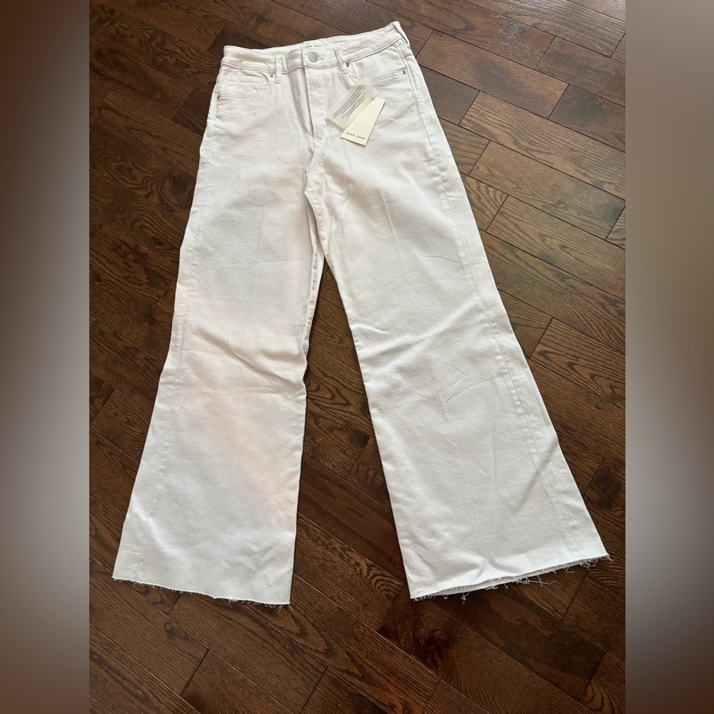 DEAR JOHN WIDE LEG WHITE JEANS